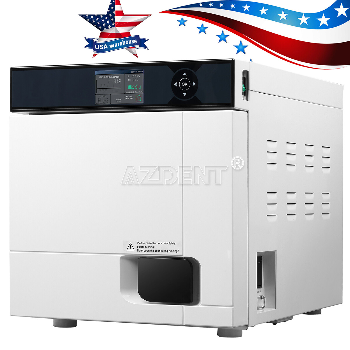 18L/22L Dental Autoclave Steam Sterilizer Medical Class B Drying/w/ Printer