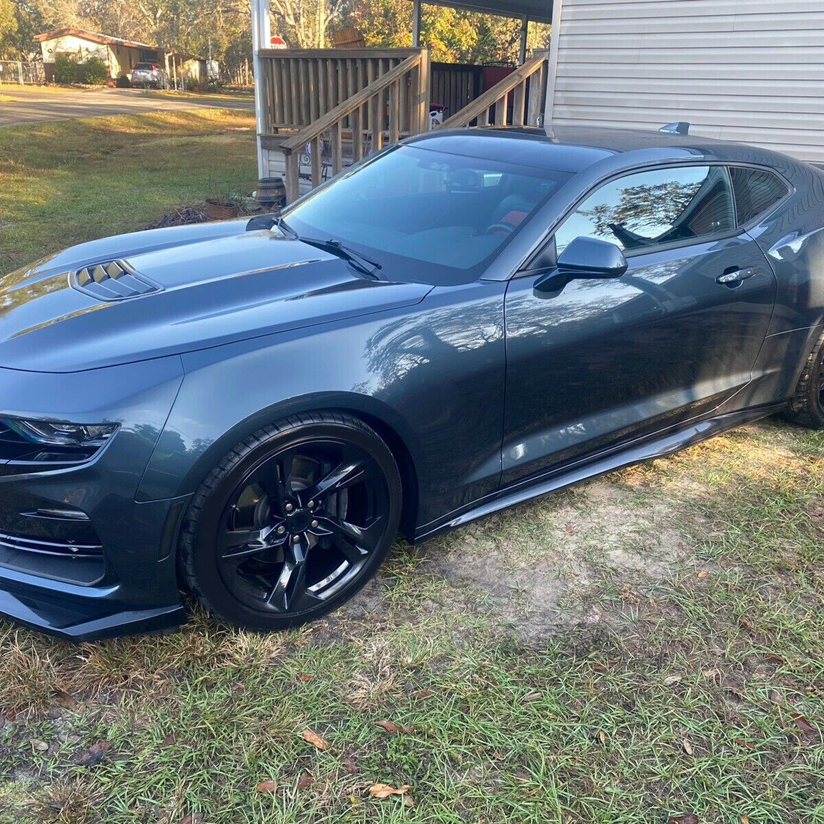 ZL1 Style Side Skirts Extension Rocker Panels For Chevy Camaro RS&SS 2016-2020