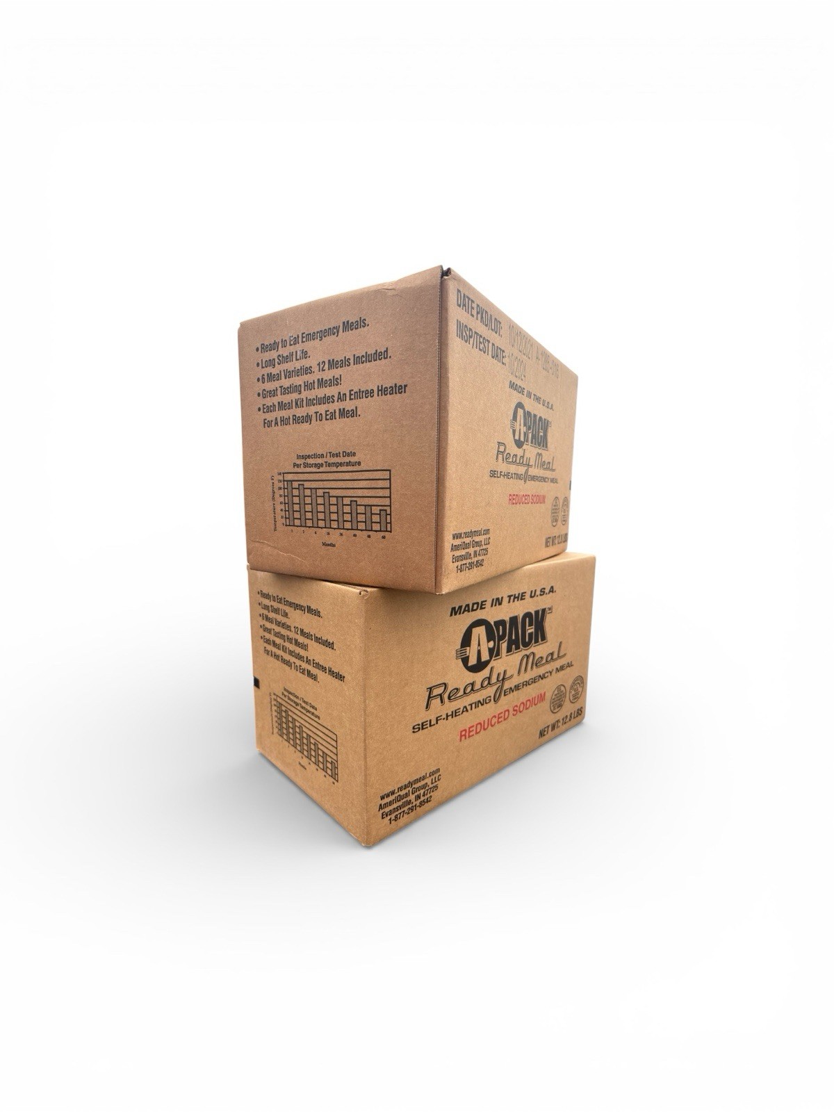 MRE Ready To Eat Reduced Sodium - 24 Total Meals (2 Cases)