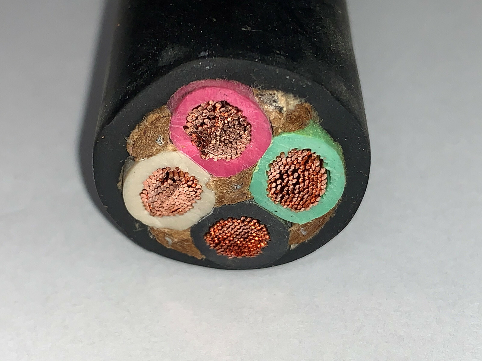 25 FT 4/4 SOOW SO SOO SOW BLACK RUBBER CORD EXTENSION WIRE/CABLE