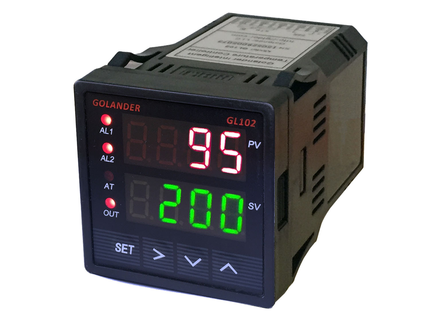 PID, ON/OFF, MANUAL TEMPERATURE CONTROLLER, 1/16 DIN