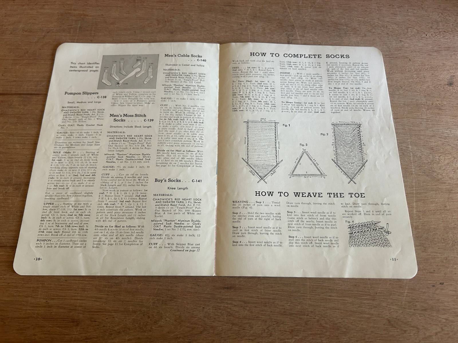 Chadwick's Red Heart Yarns Catalog Accessories Booklet 1952 No. 290 Vintage