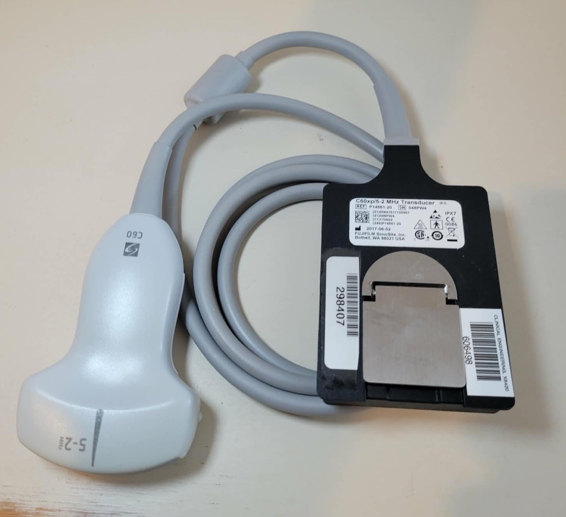 Fujifilm Sonosite C60xp 5-2 MHz Curved Ultrasound Transducer Probe Ref P14561-20
