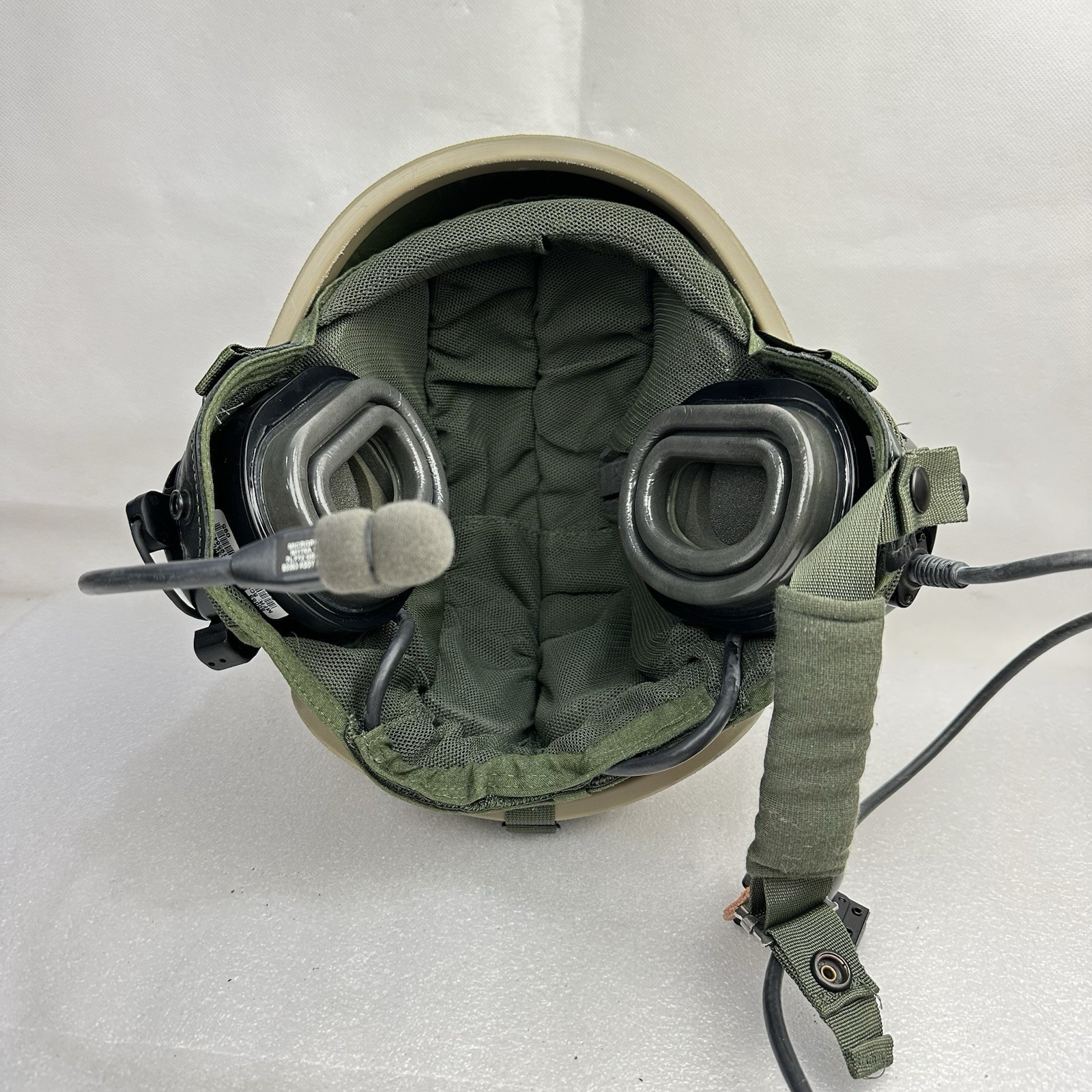 Large ArmorSource AS770 CVC Military Combat Vehicle Crewman Helmet W/ Comms Nice