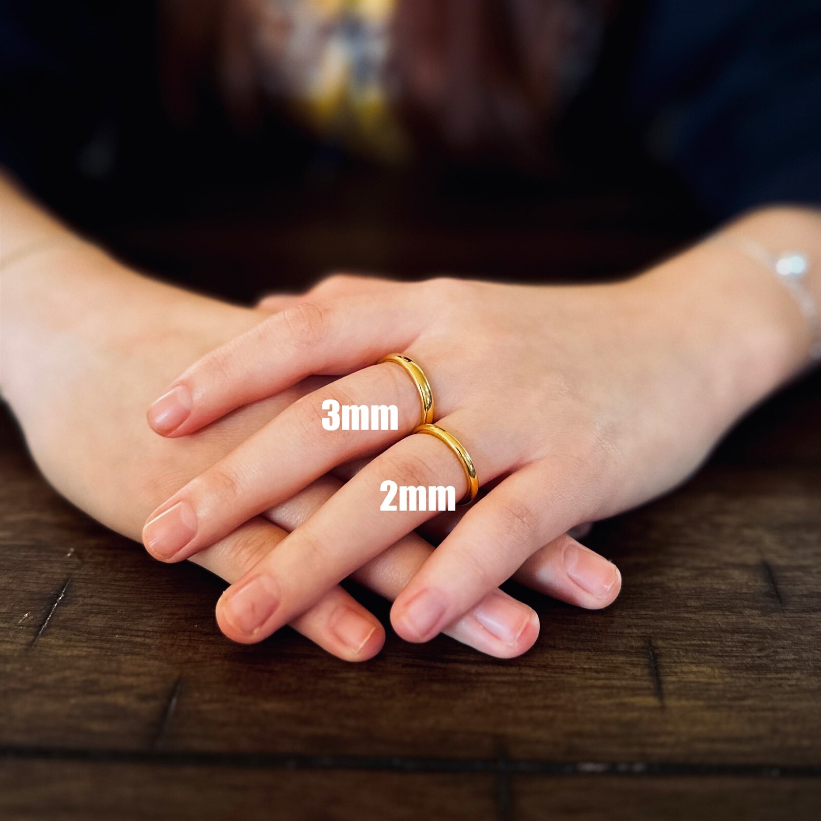 Tungsten Carbide 14K Gold Plated Polished Plain Wedding Band Ring Comfort Fit