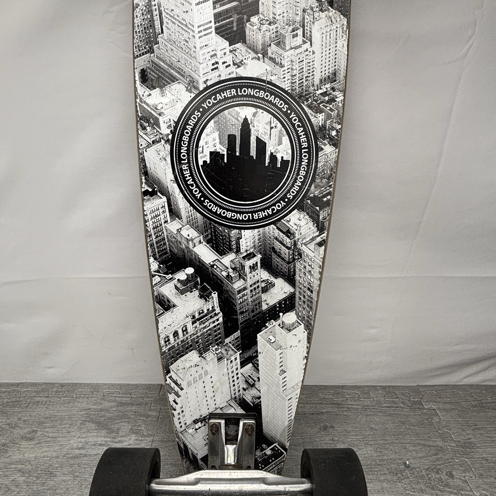 Yocaher Longboards Wood Speed Cruiser Wheels Tsunami Skateboard NYC Skyline