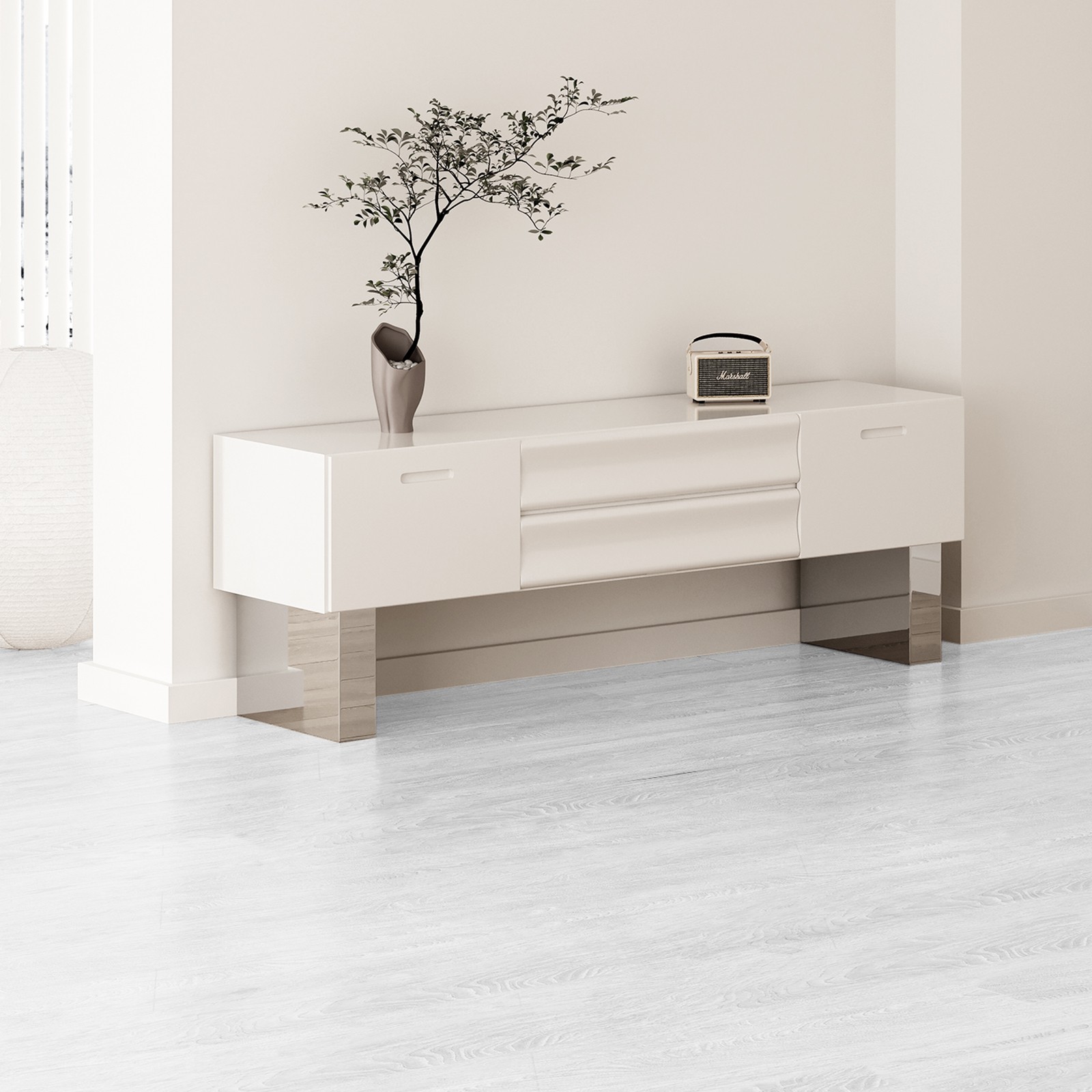 Uimoso 1 Pack 64sq.ft Self-Adhesive PVC Vinyl Floor Plank Wood Tiles Peel Stick