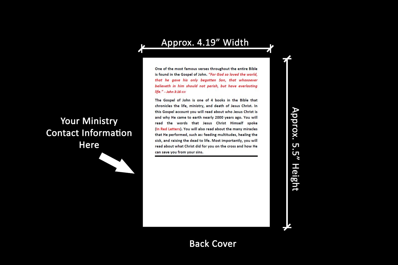 The Gospel of John | Red Letter | Pack of 10 | KJV | Gospel Tracts