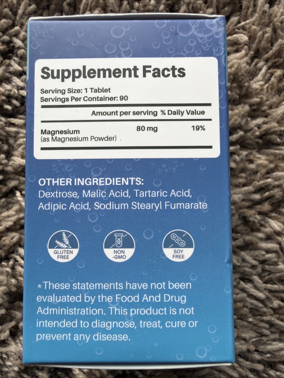 Hydrogen Water Tablets 8 PPM Hydrogen Tablets for Drinking Water, H2 Supplement