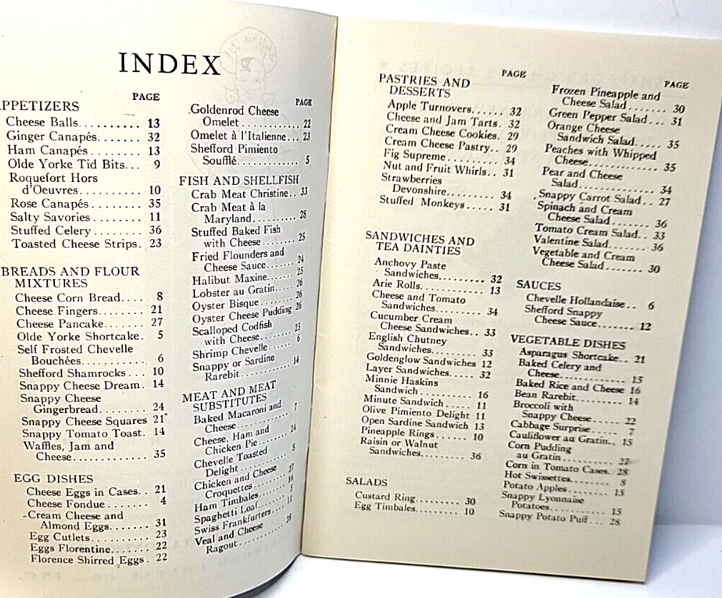 Vintage 1938 Shefford Cheese Recipes Advertising Booklet Alberta Winthrop