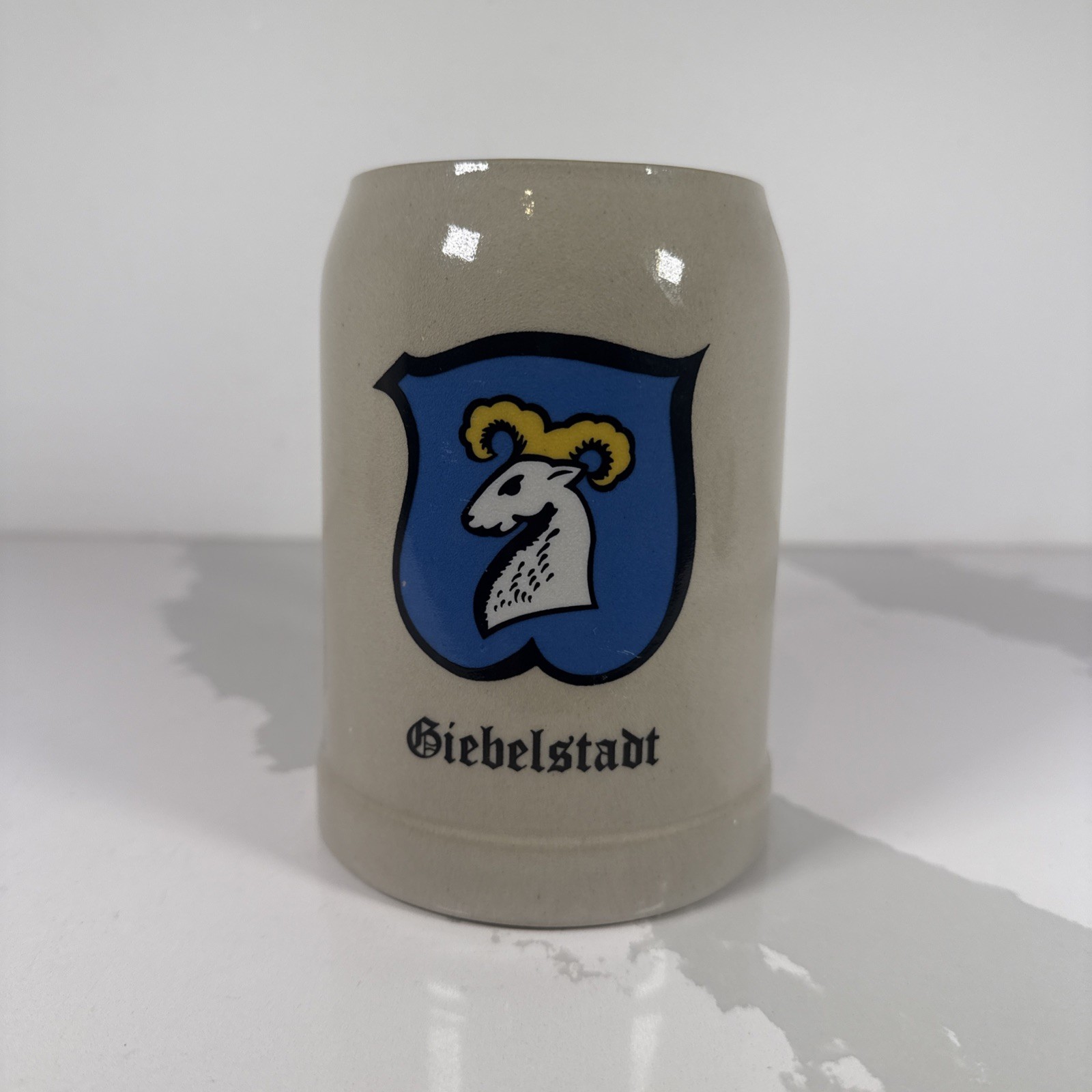 Vintage German Garmisch-Partenkirchen Stoneware Beer Mug Stein 0.5L Gerz*