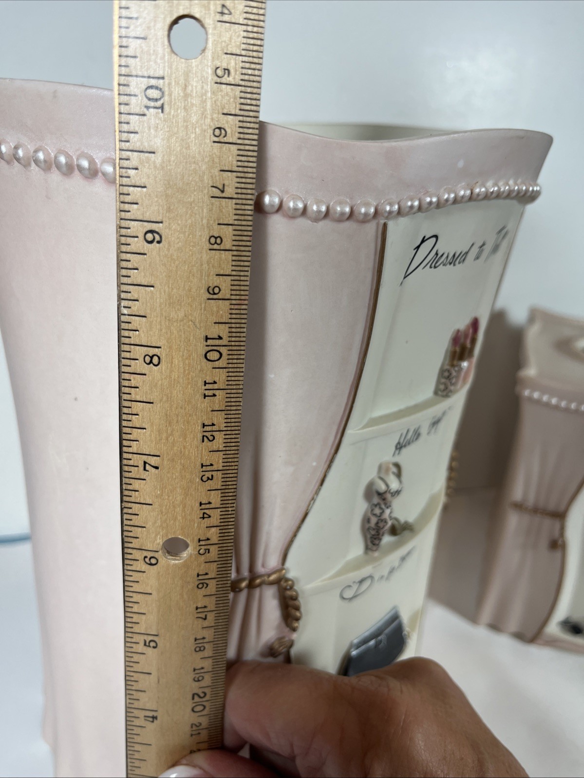 Vintage Accessories Dress To Thrill BedBath&Beyond Rare Tissue Box & Trash Can