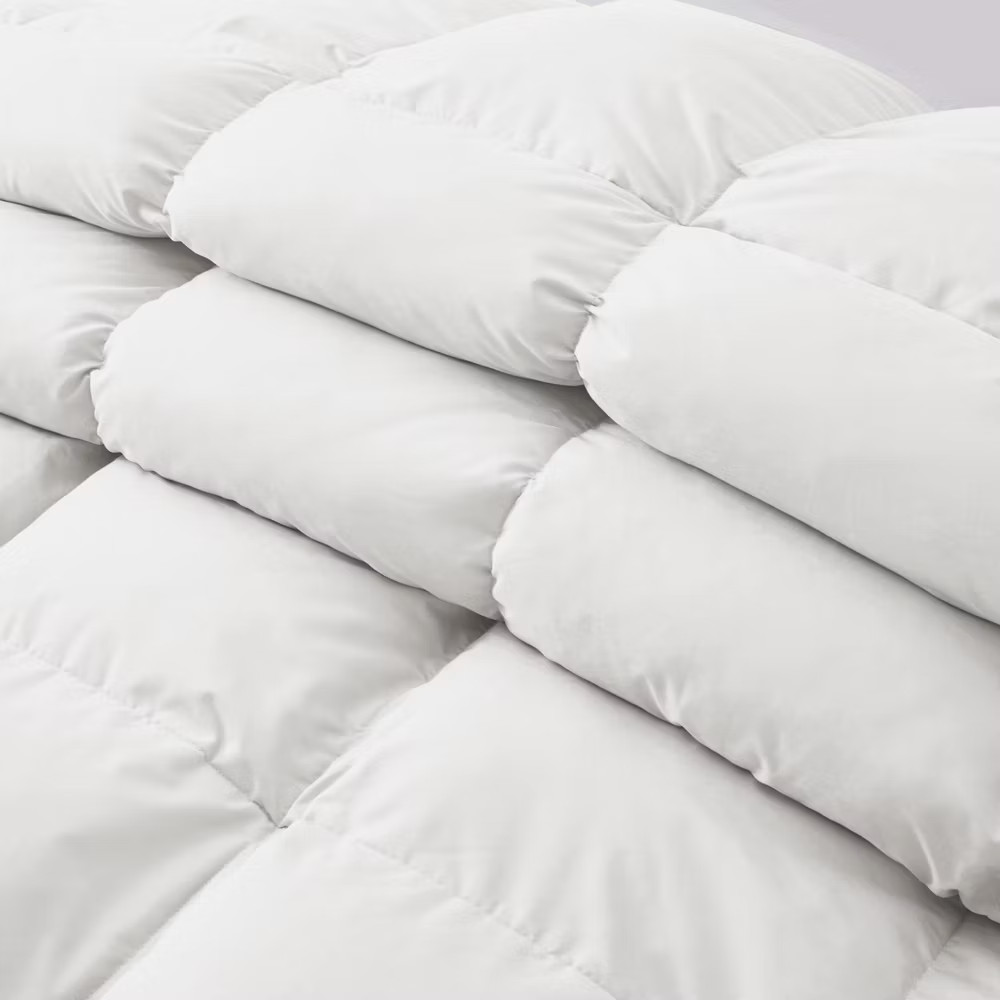 Peace Nest White Goose Down Feather Fiber Comforter Heavyweight Duvet