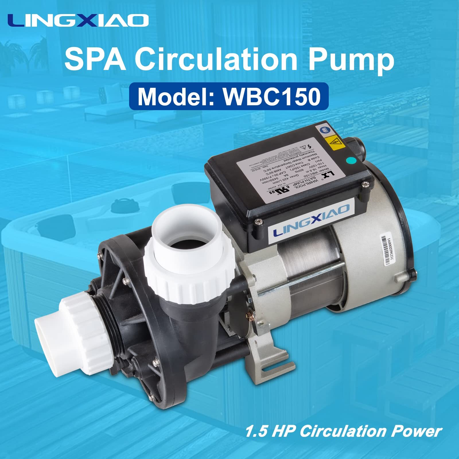 Lingxiao Pump WBC150 Pump Bath LX WBC 9.0A, 115v, 1.5"