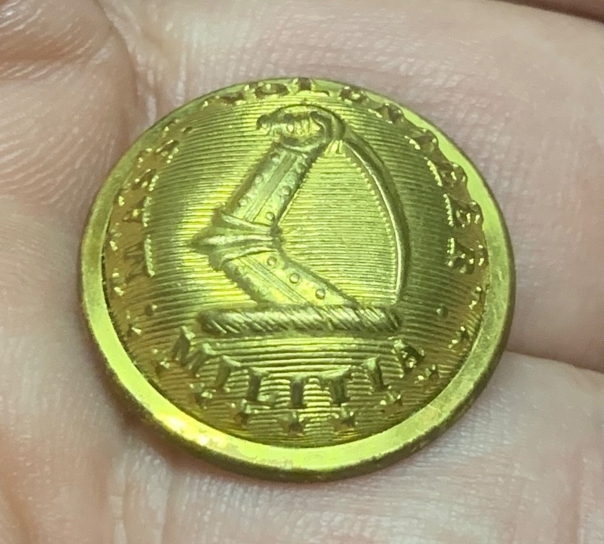 Massachusetts Civil War Staff Coat Button