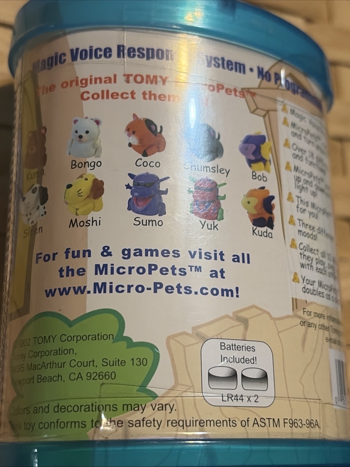 2002 Tomy CO Micro Pets Calico Cat. Rare New In Box. Toys Kids Collectors