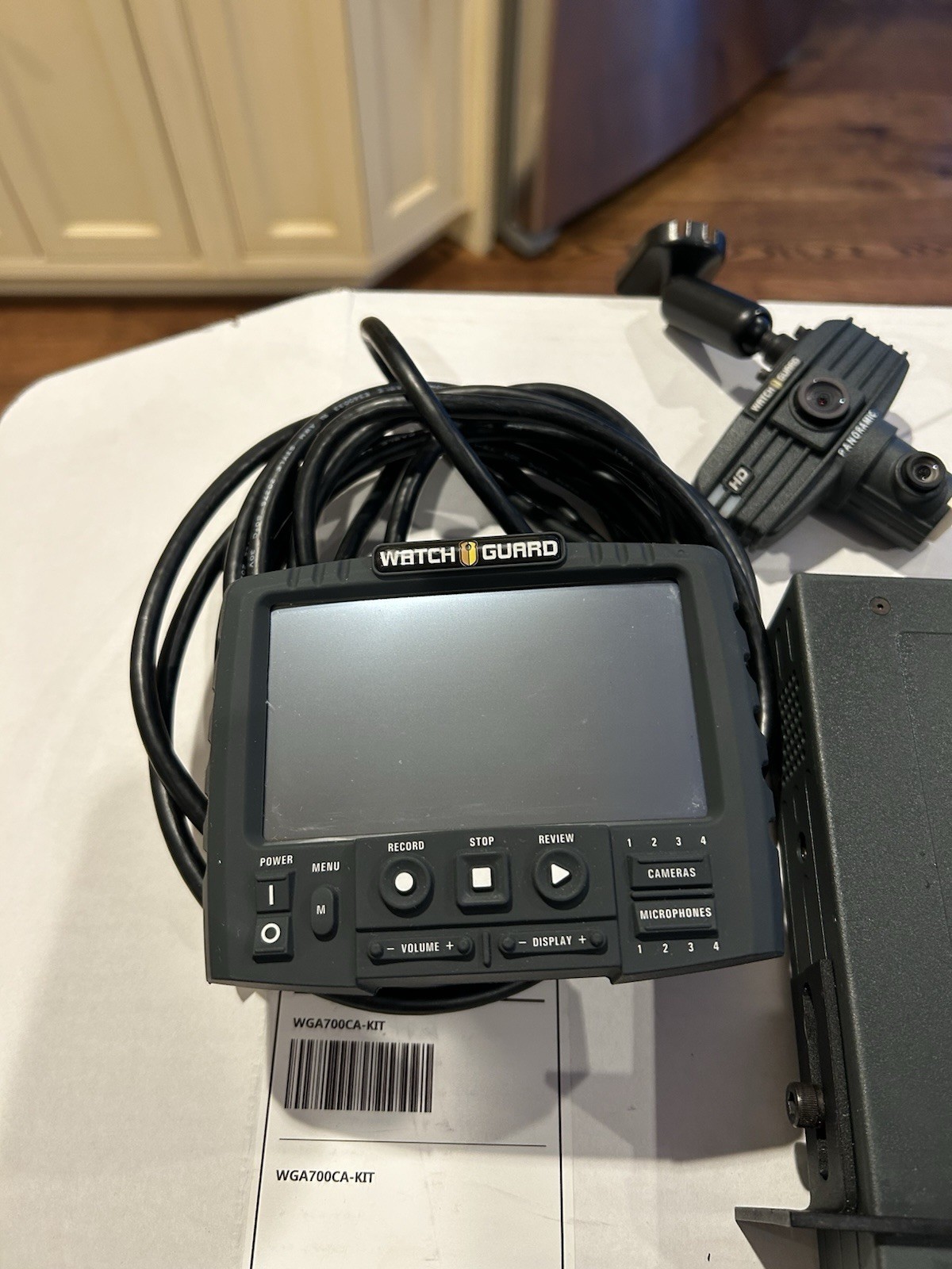 Complete WatchGuard 4RE DVR2 Display - Surveillance System, Dash Camera, Cables.