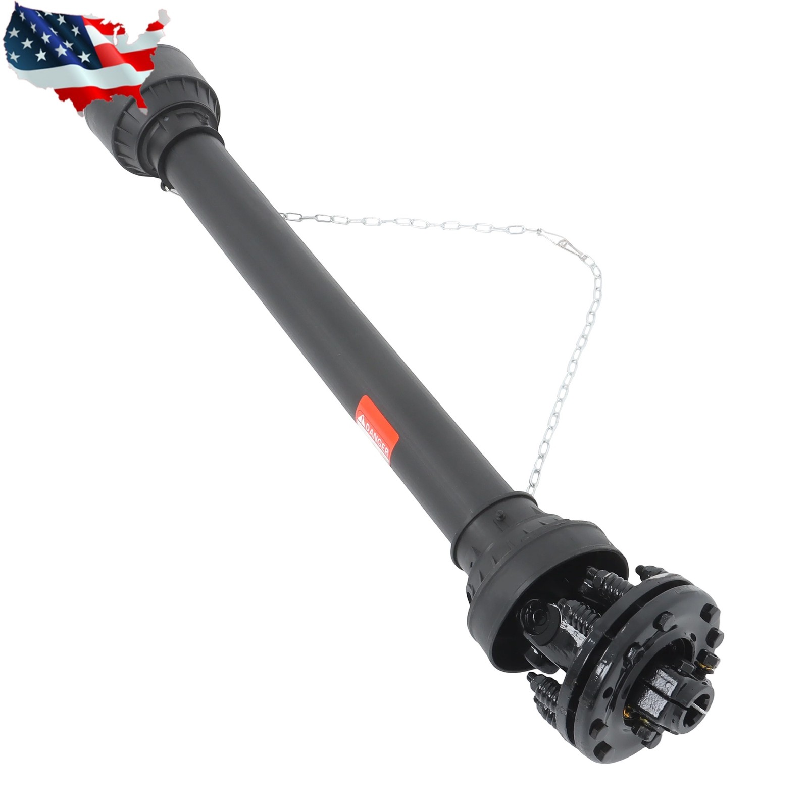 47" - 67" T6 1-3/8" x 6 Spline End w/Slip Clutch PTO Shaft PTO Drive Shaft