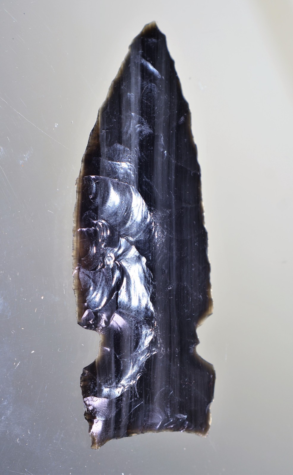 Authentic Modern Reproduction of Pre 1600 Pacific Northwest Obsidian Arrowhead