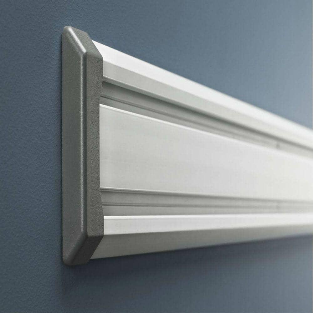 Gladiator Gear Track Garage Wall Storage Kit Heavy-Duty 6- Vinyl Tip Hooks