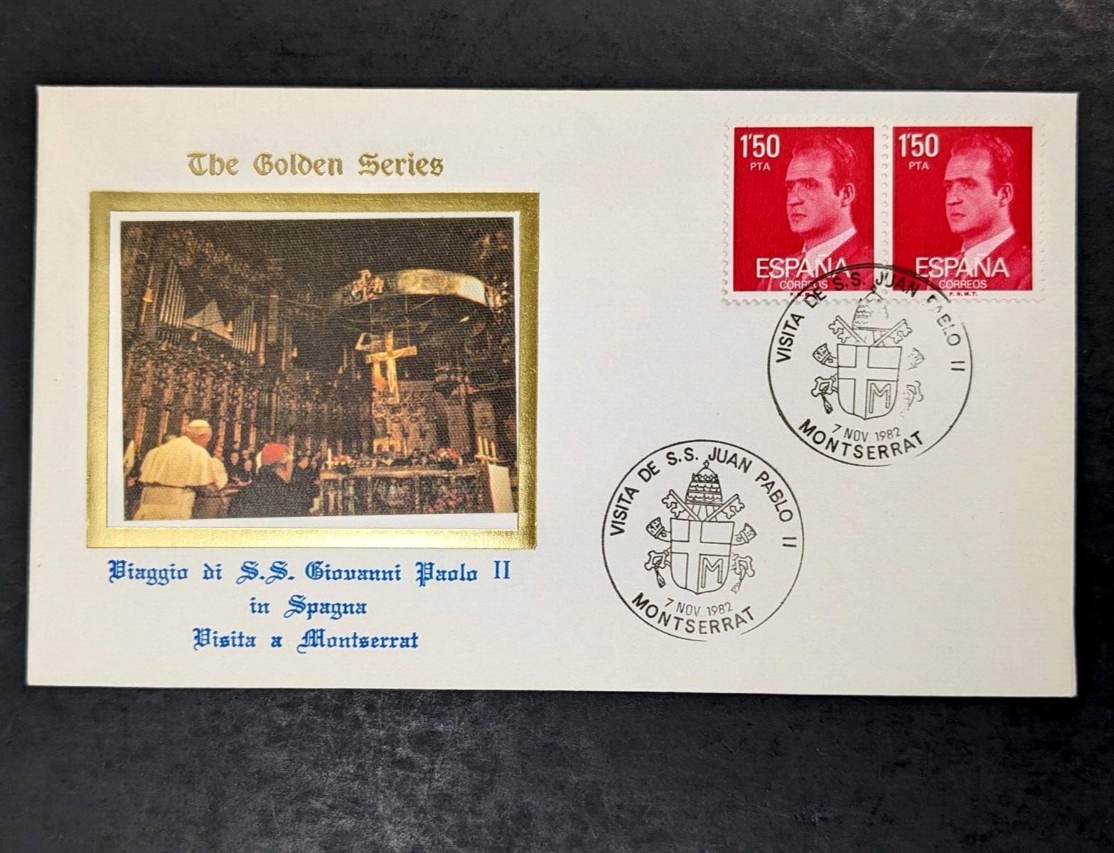 Pope John Paul II, The Golden Series Trip to Spain, 18 Covers Plus Stamps
