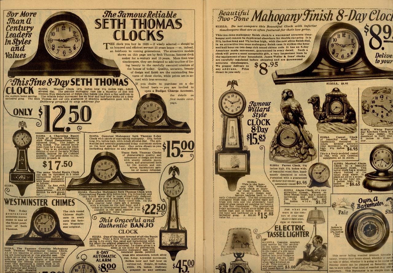 1920s Antique Catalog/Order Form "JEWELRY WATCHES SIVER PURSES CLOCKS" VG Boston