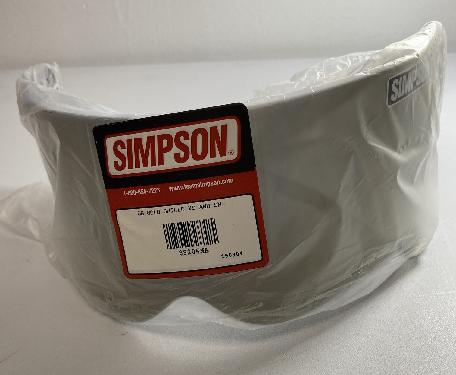 NEW - Simpson Motorcycle 89206MA Outlaw Bandit Helmet Replacement Shield - Gold
