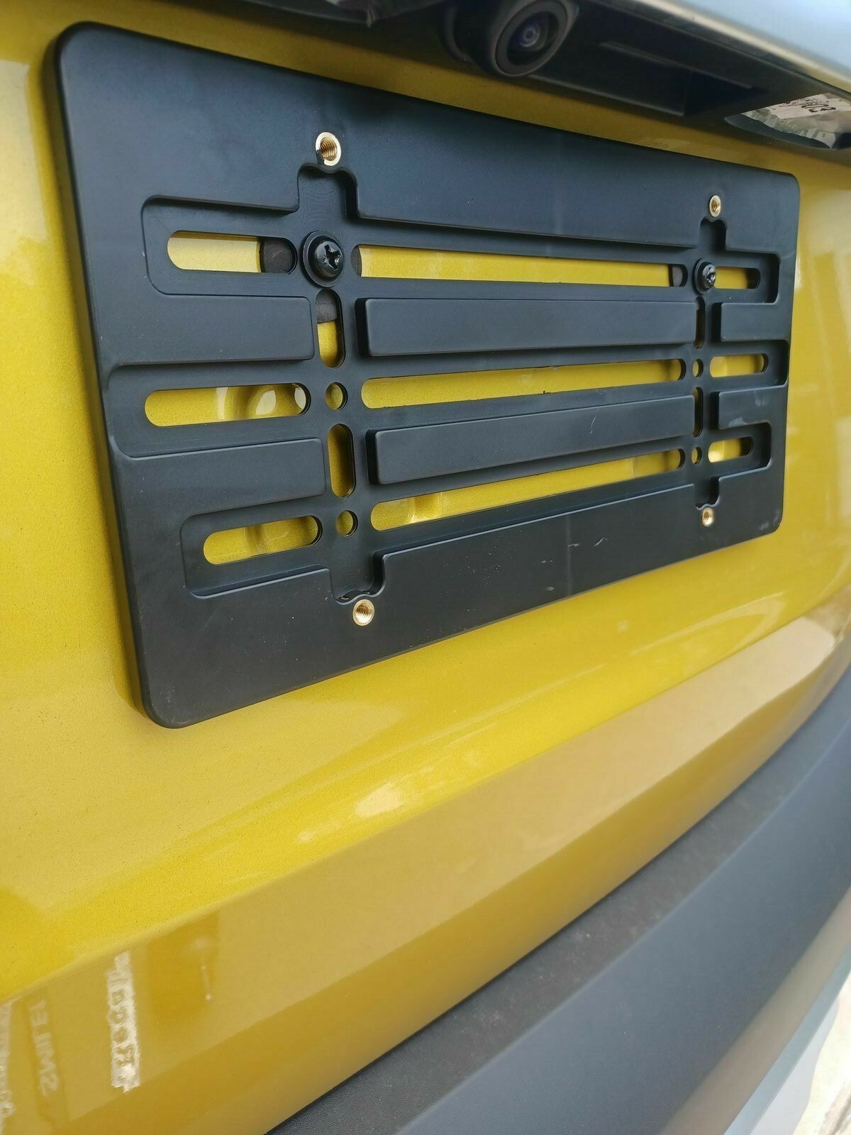 Universal License Plate Tag Holder Mounting Relocator Adapter Bumper Kit Bracket