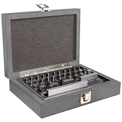 36 PCS Precision Gage Block Set, AS-2 Accuracy, Fully Seasoned Alloy Tool Steel,
