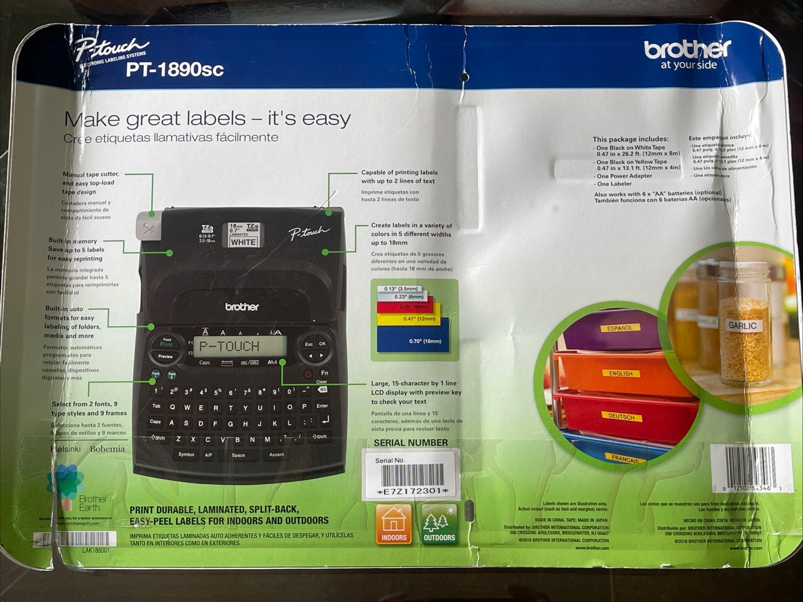 Brother P-Touch PT-1890SC Deluxe Home & Office Labeler