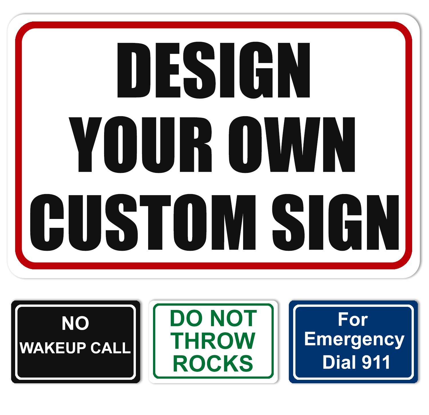 Personalized Custom Metal Aluminum Sign for Outdoor, Indoor, Home Office, Yard