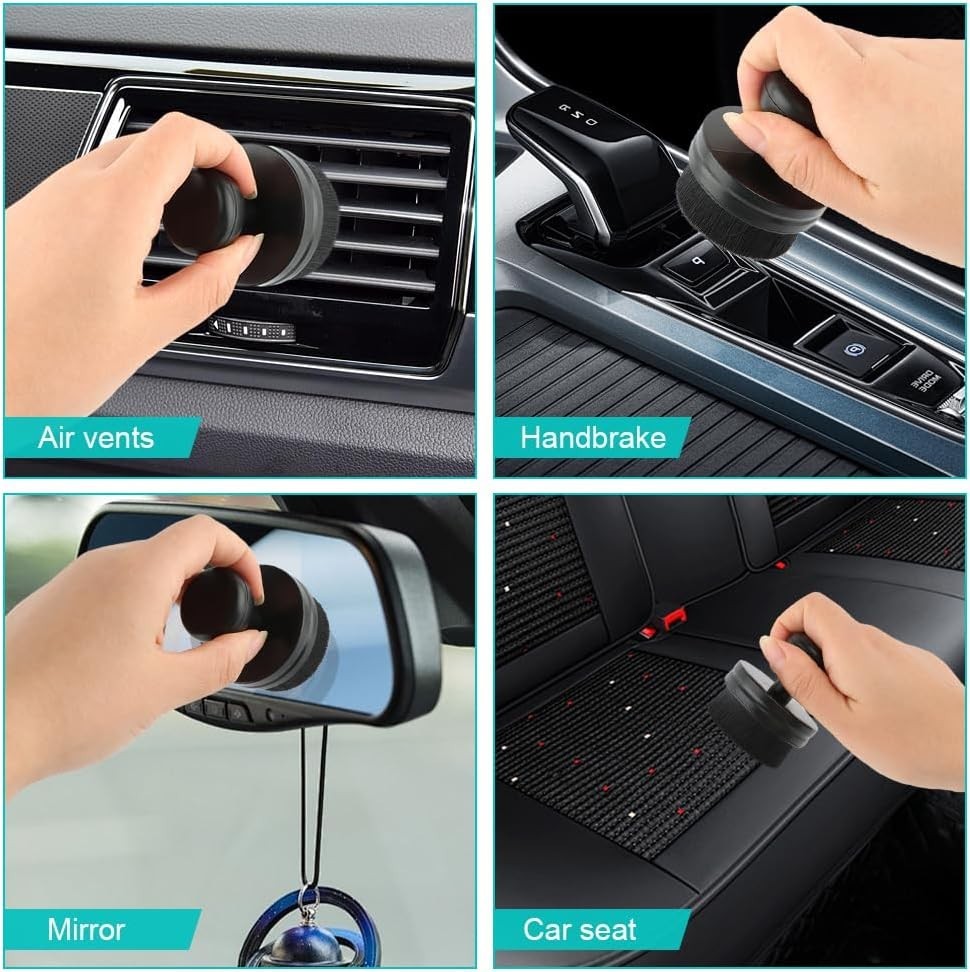 2 Pack Car Tire Shine Applicator Brush Tire Shine Brush Tire Dressing Brush High