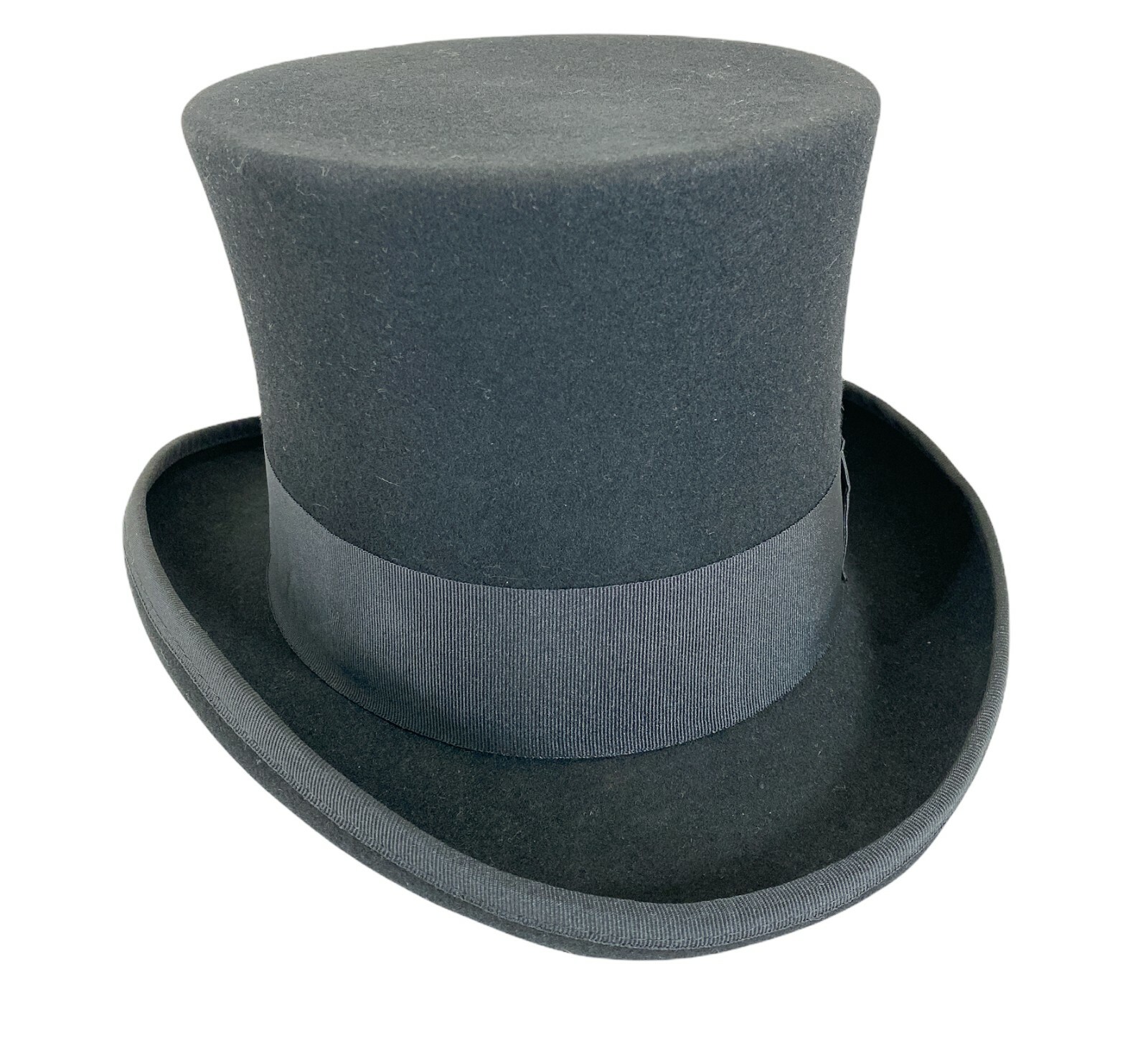 Black Tophat Wool Felt Victorian Costume Slash Mad Hatter Steampunk Rock Top Hat