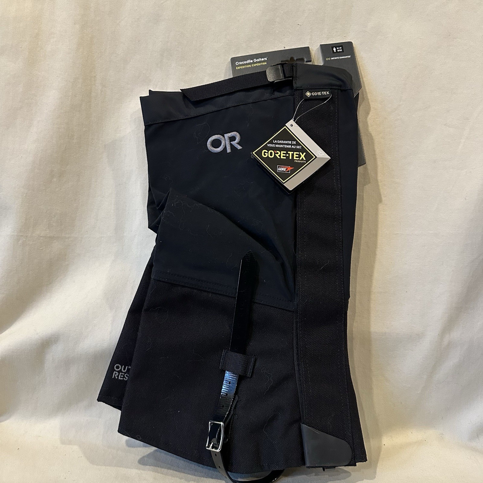 NEW Outdoor Research Expedition Crocodile Gore Tex Gaiters Men Wide M Black