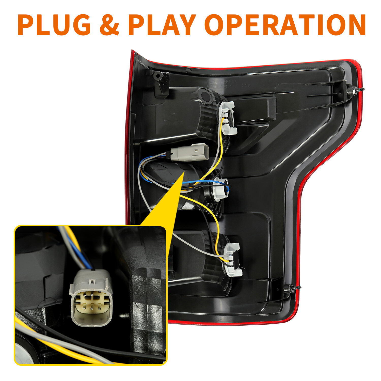 For Ford F150 F-150 2018 2019 2020 Red Lens Rear Tail Light Lamp LH Driver Side