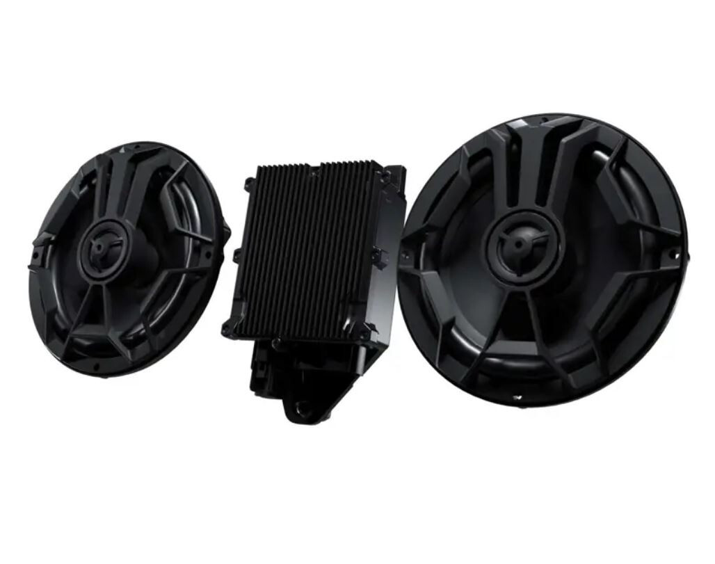 Indian Powerband Audio Saddlebag Speakers with Bass Boost Kit 6 1/2" 2890596