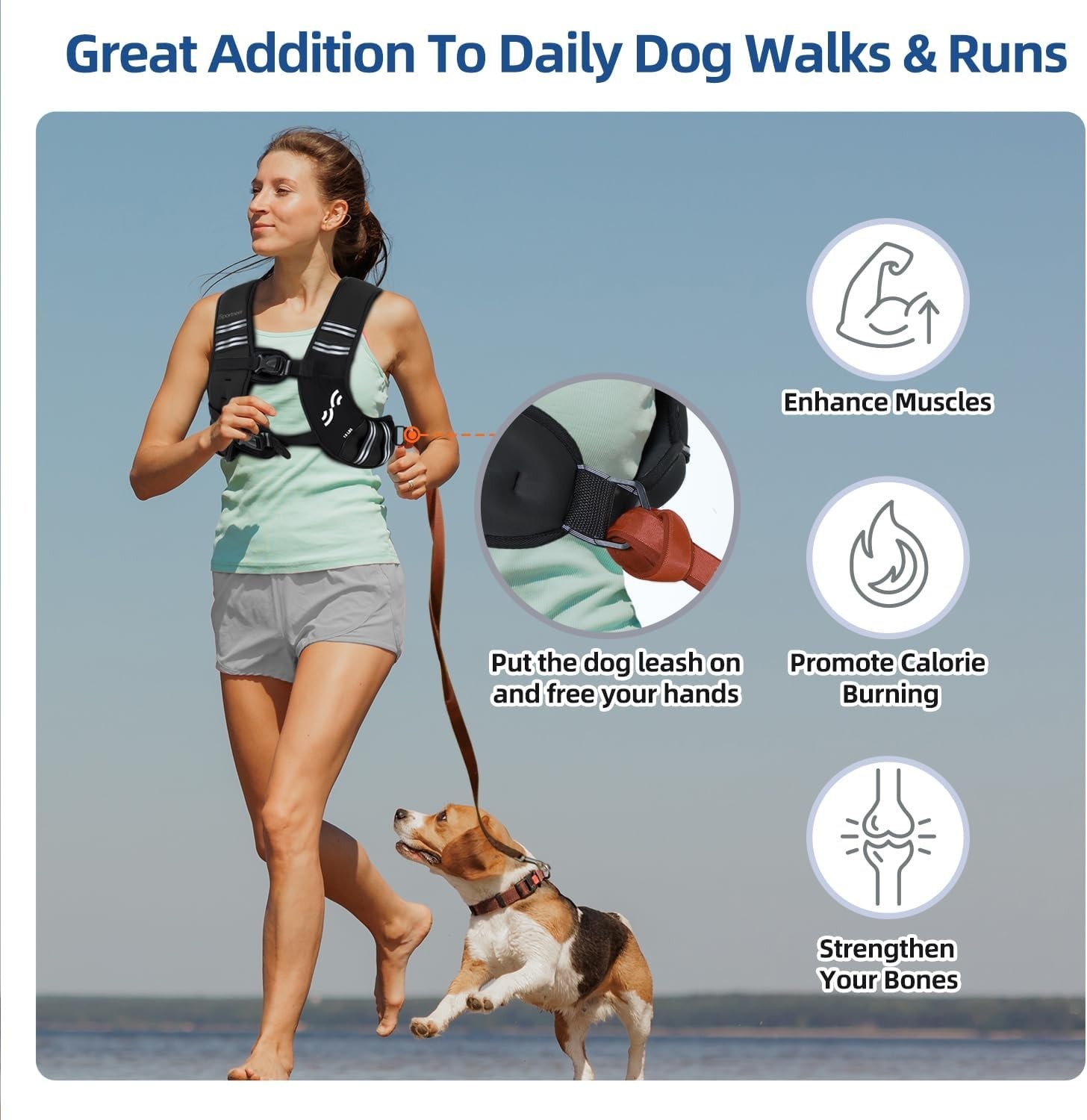 Weighted Vest Woman: 8lb/12lb/15lb/20lb/25lb Weight Vest for Walking with Pho...