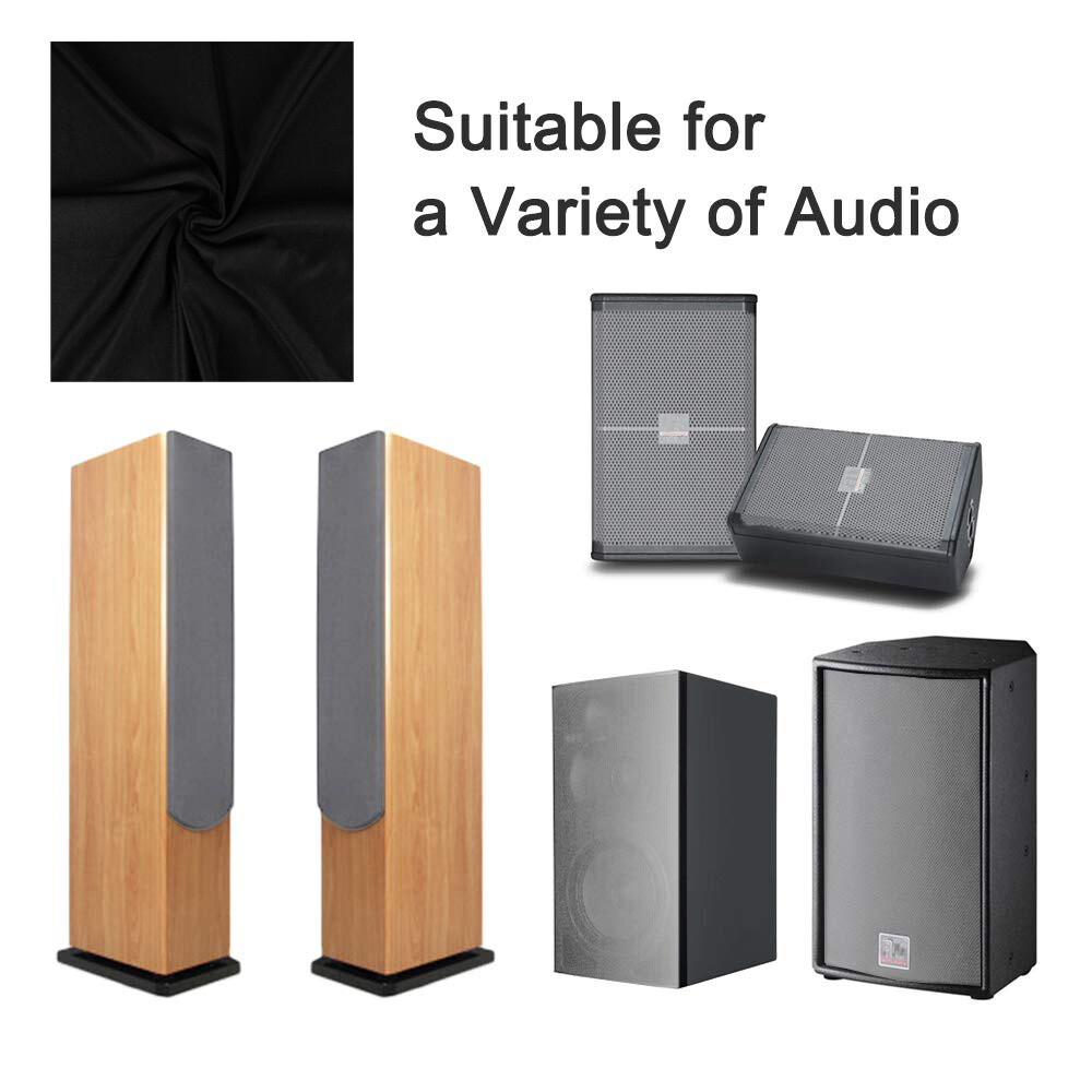 Audio Speaker Mesh Grill Cloth & Stereo Subwoofer Fabric Decorate&Dust-Proof DIY