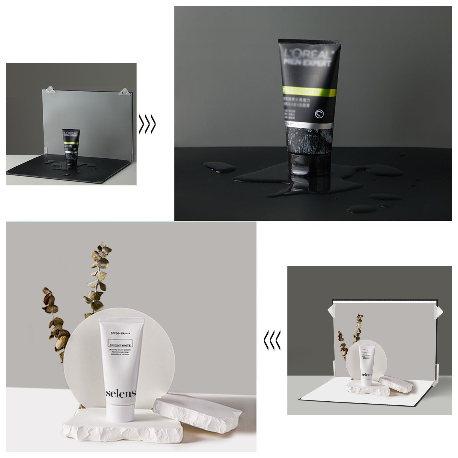 9Pcs Background Paper Photo Prop Backdrop Board Photography Food Small Product