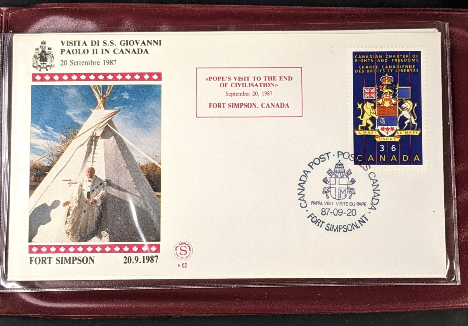 Pope John Paul II, The Golden Series Canada Fort Simpson, 10 Covers 1987