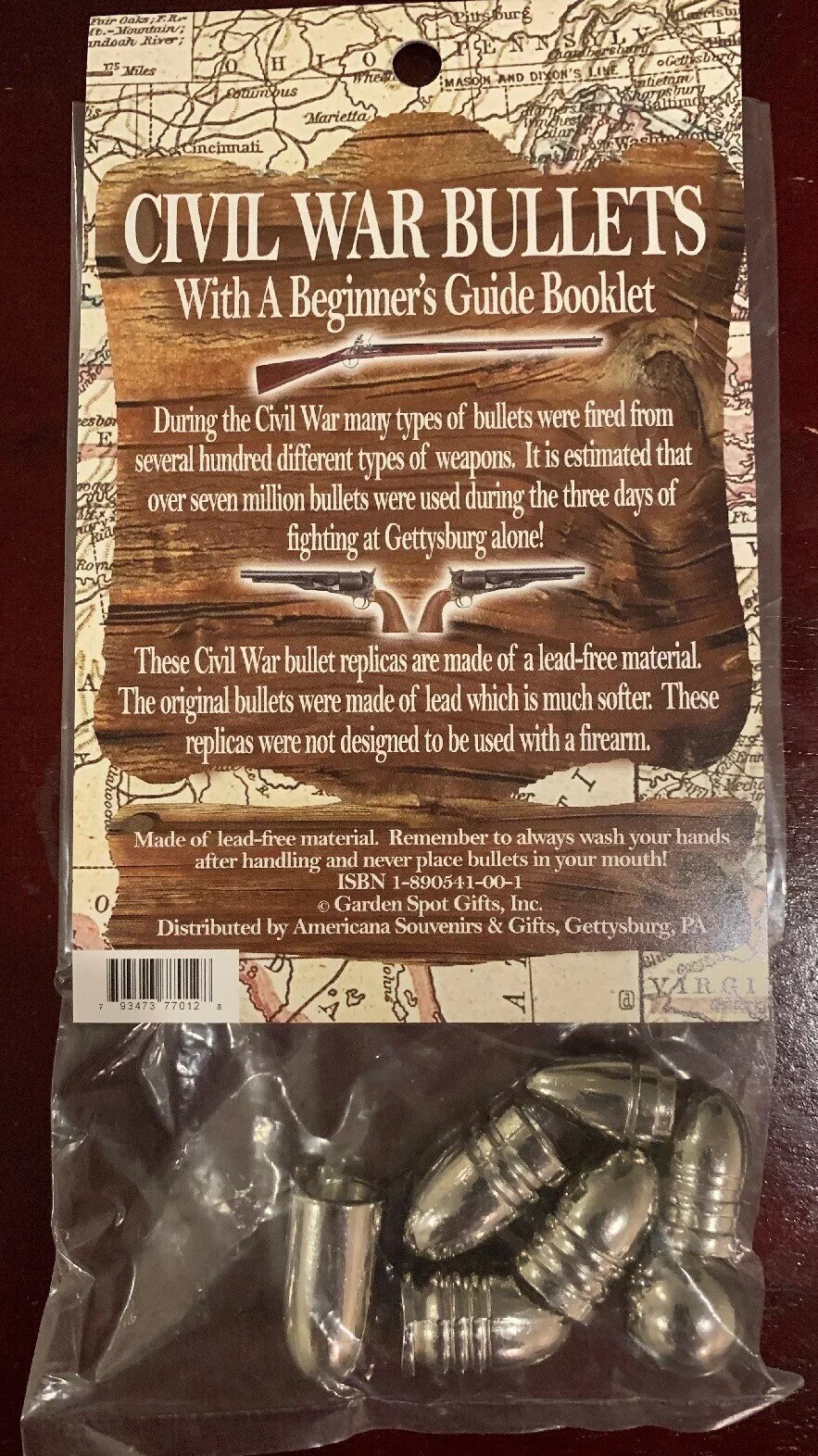 Civil War Bullets & Book Pack