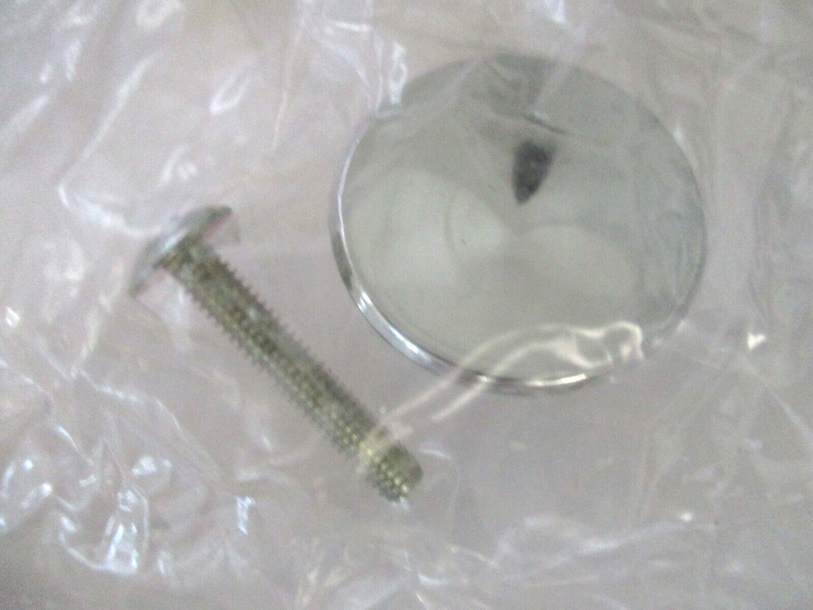 8 New Chrome Round Concave Knob Pull Drawer Cabinet 1”