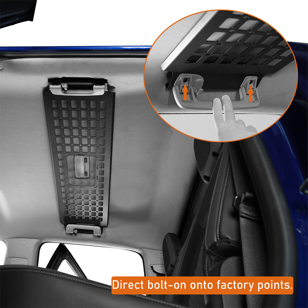 Rear Overhead MOLLE Storage Panel for 15-22 Chevy Colorado GMC Canyon Crew Cab