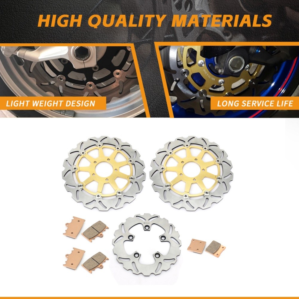 Front Rear Brake Disc Rotor Pads GSXR 600 97-03 GSXR 750 00-03 TL1000S 97-03