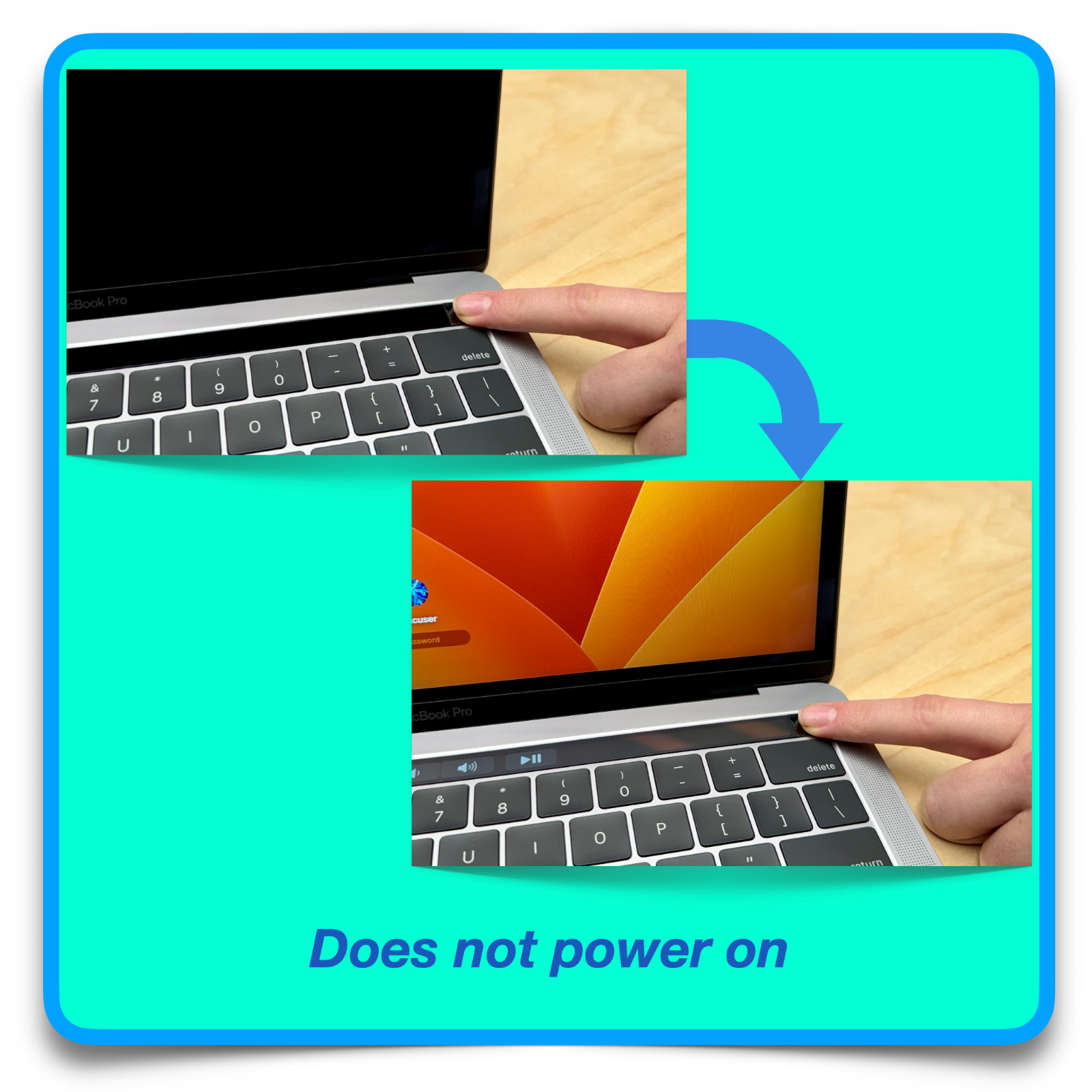 Apple MacBook Mail-in Repair Service (Mac 2017 and later)