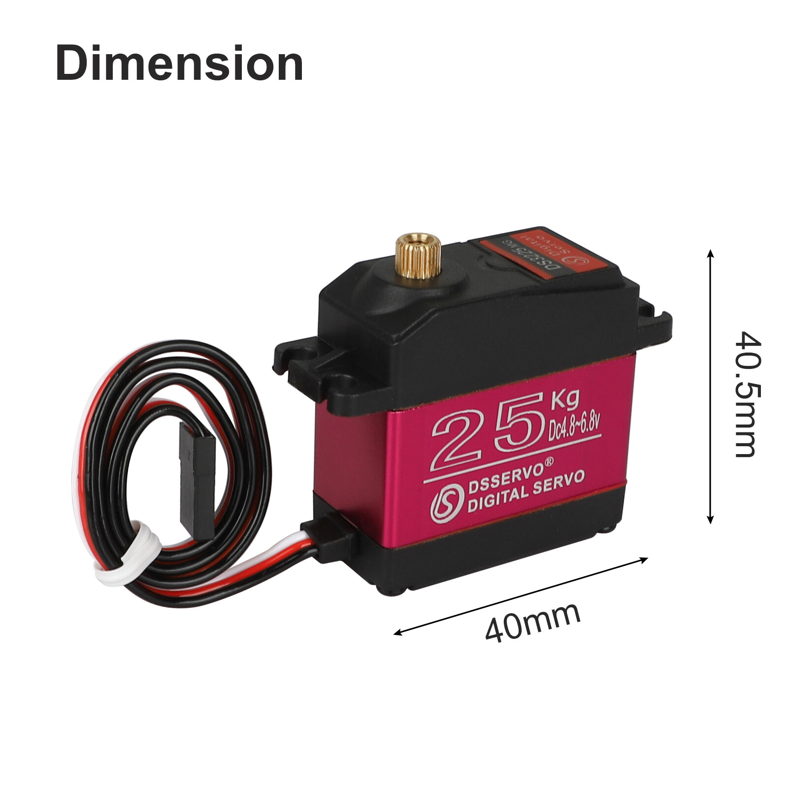 DS3225 25KG Metal Gear Digital Servo Waterproof High Torque for 1/8 1/10 RC Car