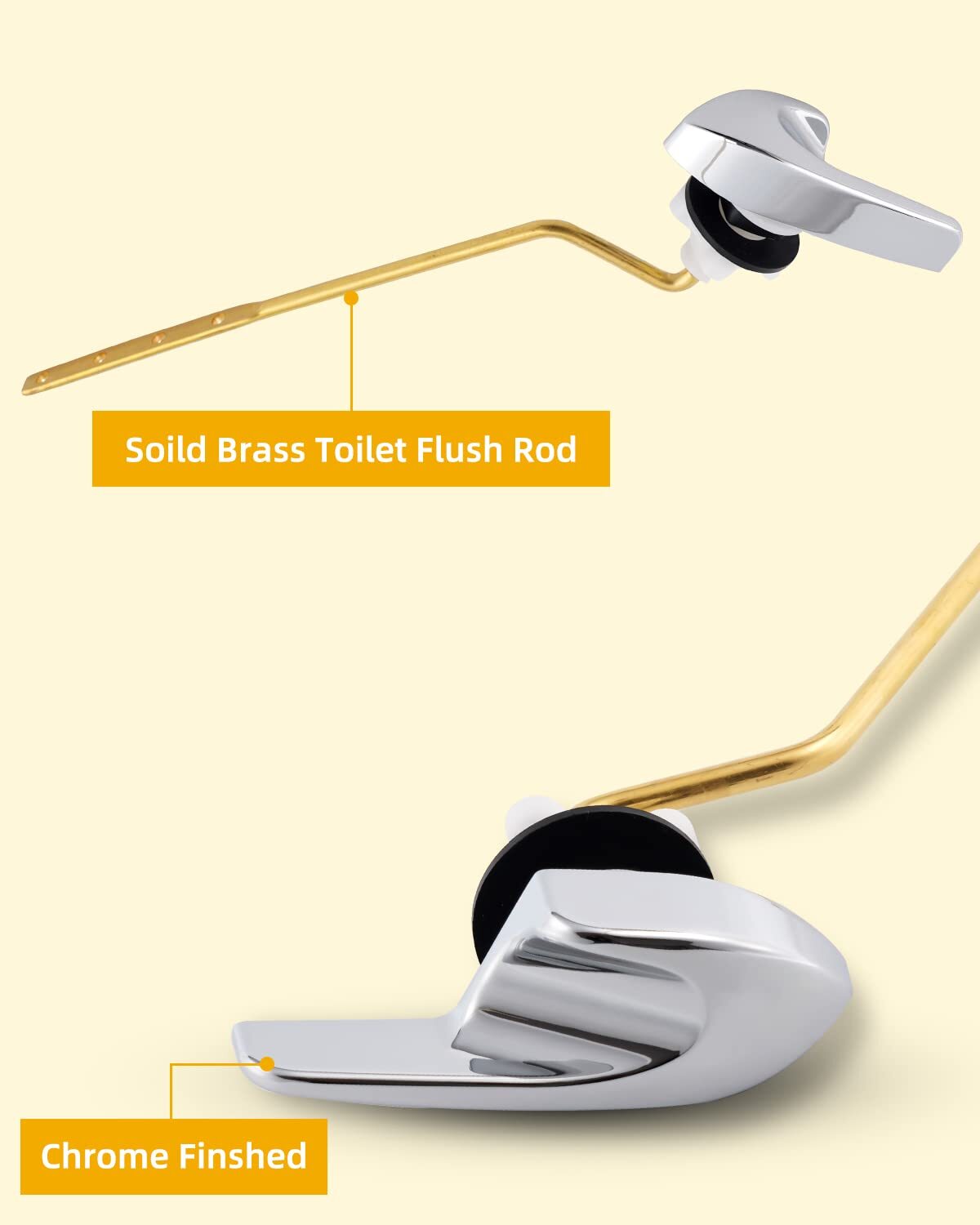 Toilet Tank Flush Lever Handle,Angle Mount Toilet Handle for Kohler K-GP30324-CP