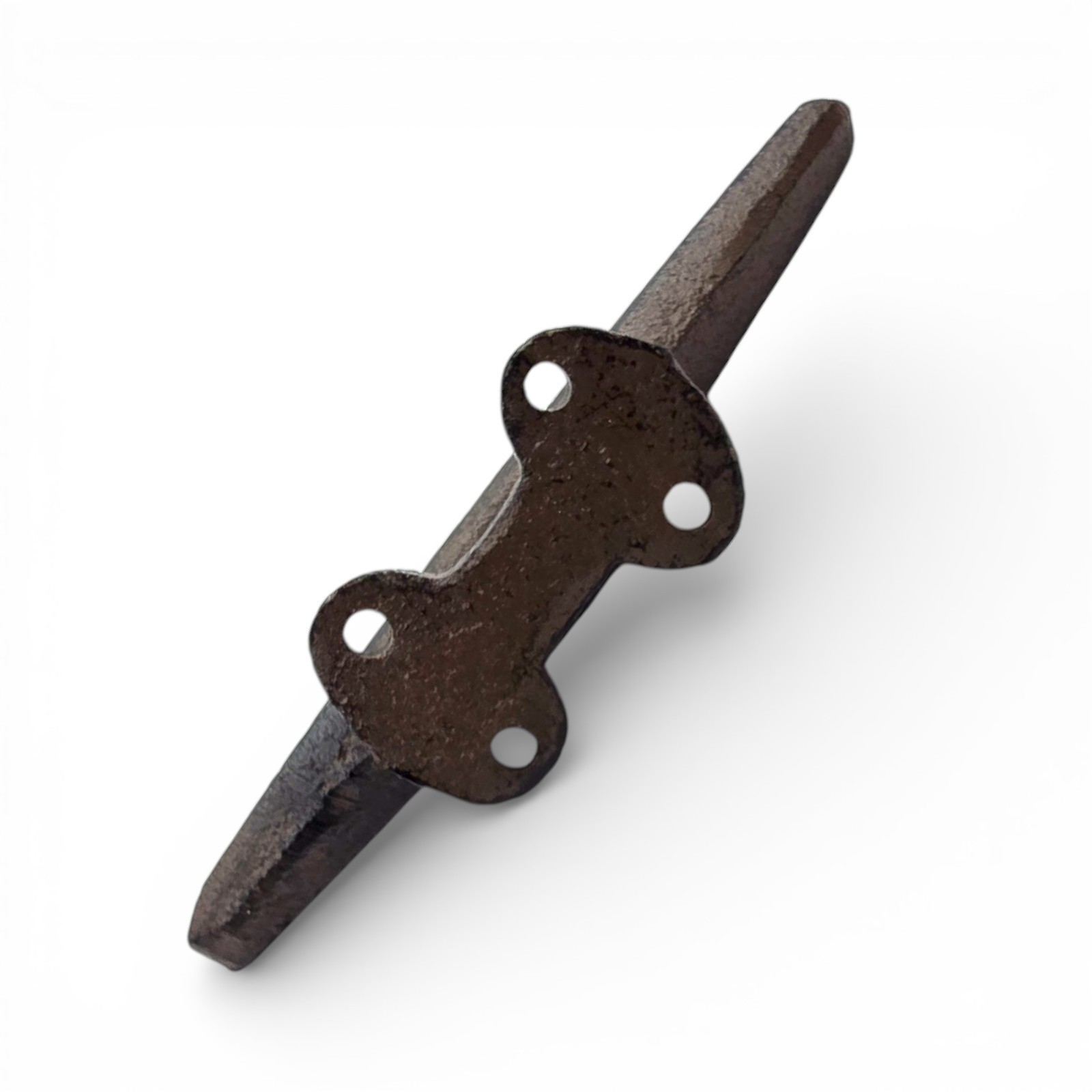 2 Cleat Boat Hooks Handles Cast Iron Ship Dock Nautical Decor Rustic Finish 5 in