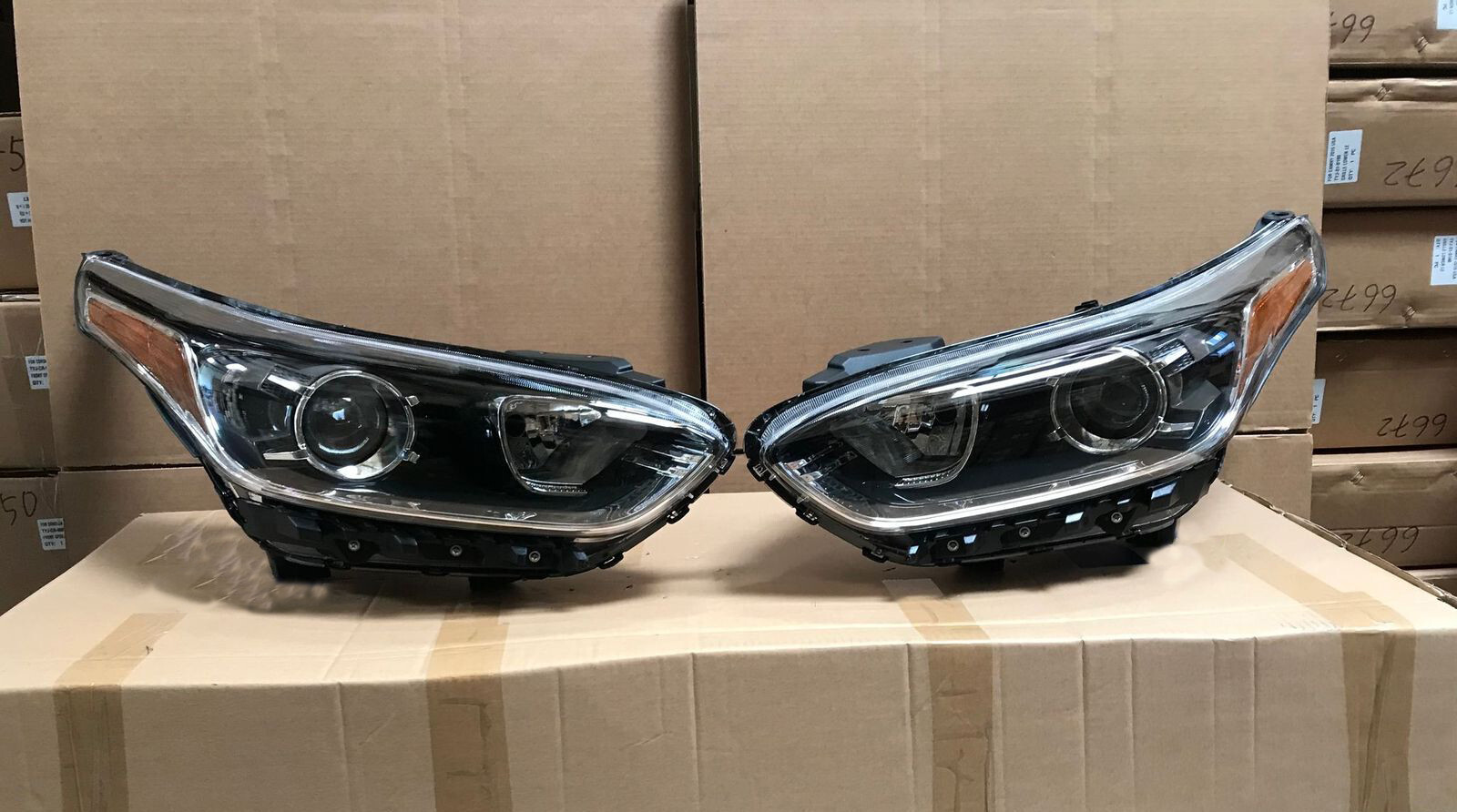 Headlight Assembly for 2019 2020 2021 Kia Forte Halogen no LED Left Right w/Bulb