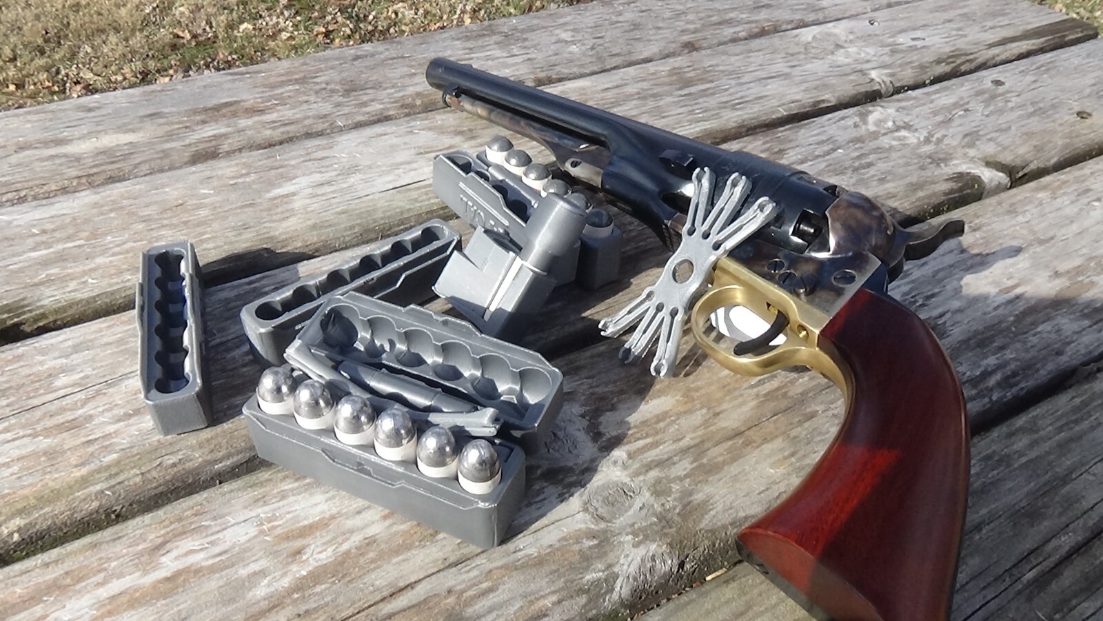 44 Cal Paper Cartridge box (3D Printed Swing Top Model)